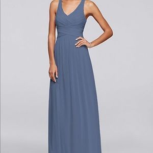 Steel Blue Bridesmaid Dress